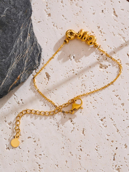 Lucky coin removable link chain bracelet - product image