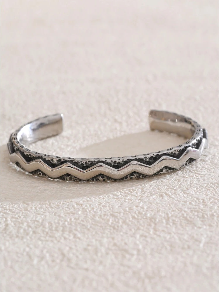 Men's contemporary cuff fashion bracelet - product image