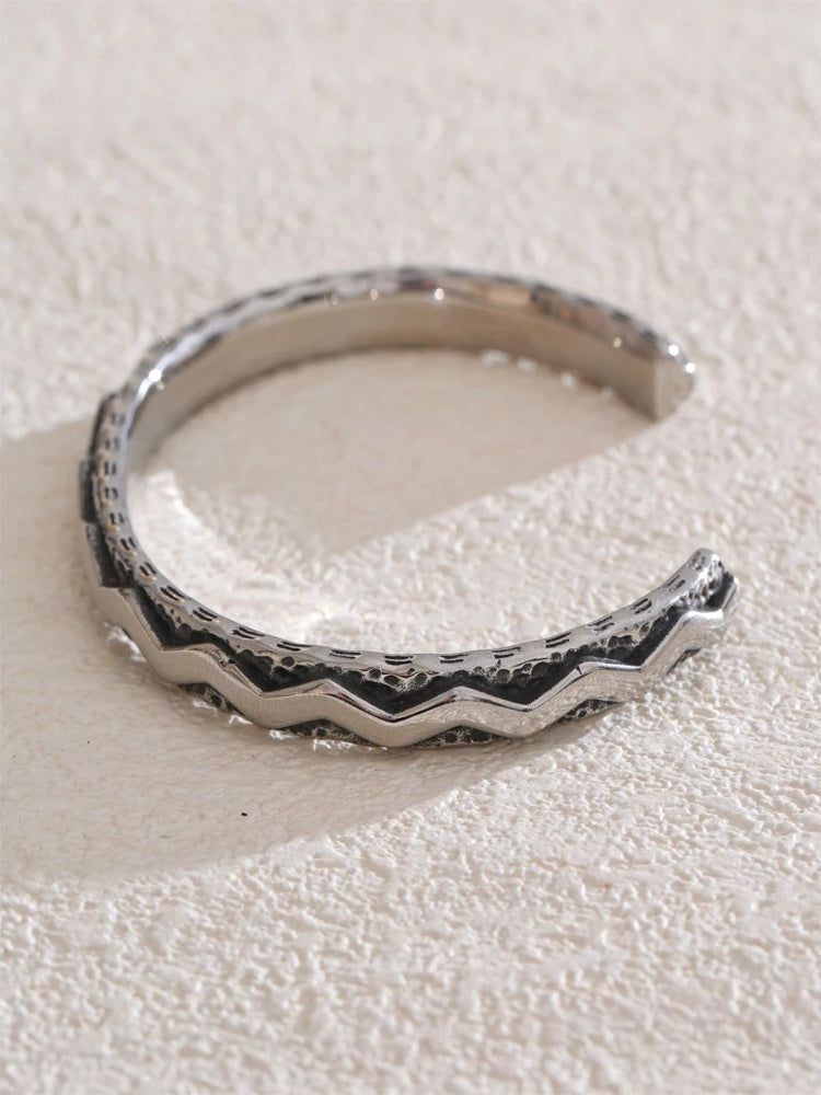 Men's contemporary cuff fashion bracelet - product image