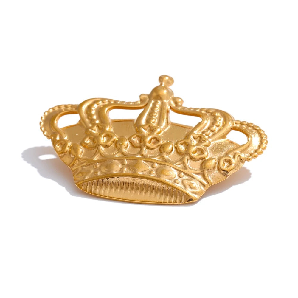 Metal crown brooch pin accessories unisex fashion - product image