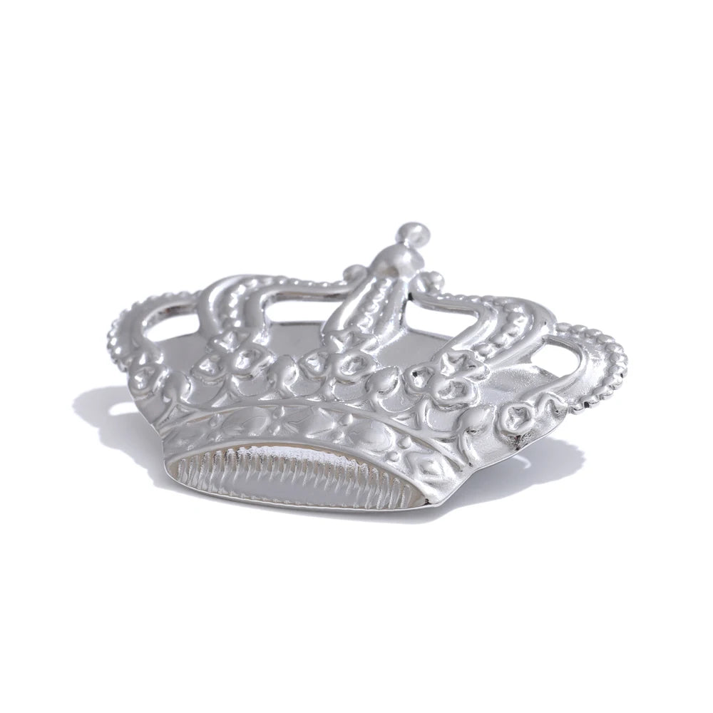 Metal crown brooch pin accessories unisex fashion - product image