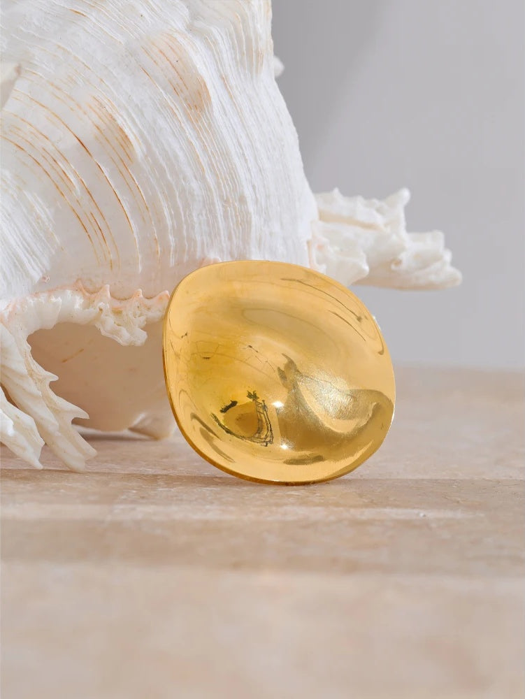 Minimalist big round abstract brooch pin unisex - product image