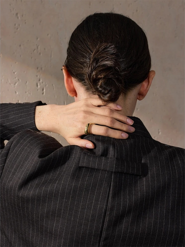 Minimalist casting modern waterproof fashion ring - product image