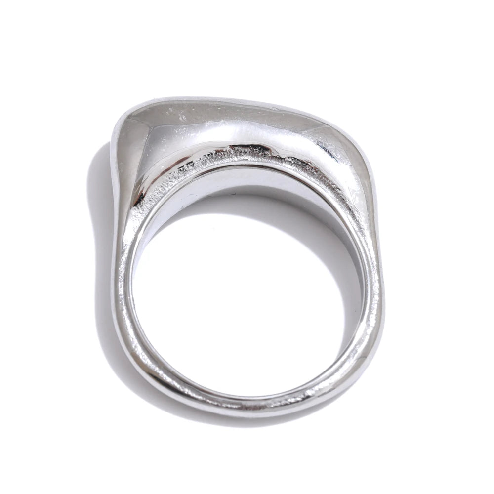 Minimalist casting modern waterproof fashion ring - product image