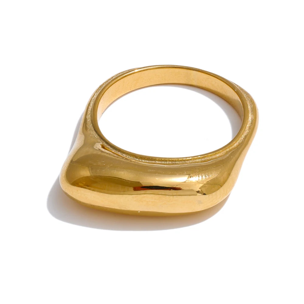 Minimalist casting modern waterproof fashion ring - product image