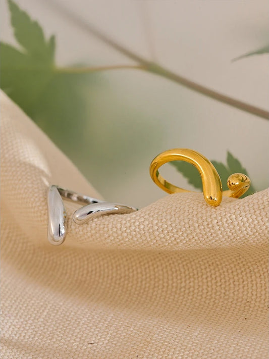 Minimalist open chic adjustable thin finger ring - product image