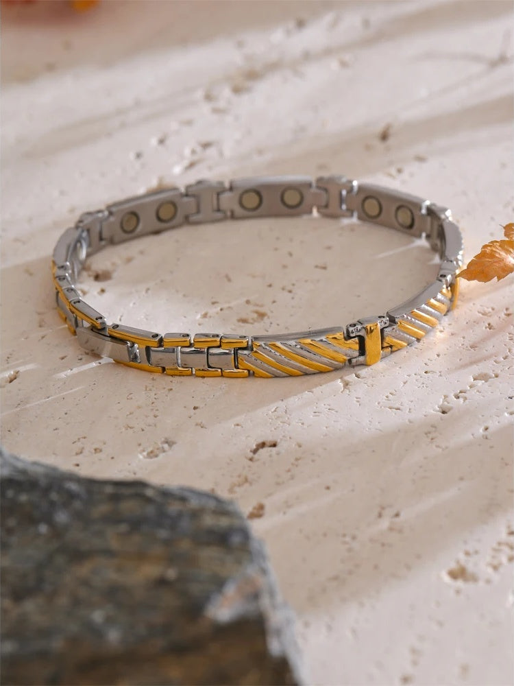Modern waterproof stainless steel chain bracelet - product image
