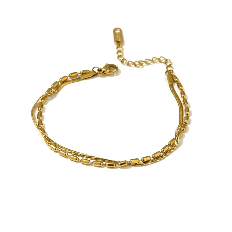 Multi-layer modern charm bracelet for women - product image