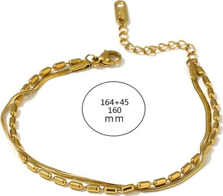 Multi-layer modern charm bracelet for women - product image