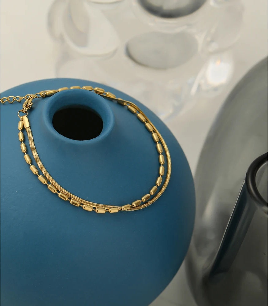 Multi-layer modern charm bracelet for women - product image