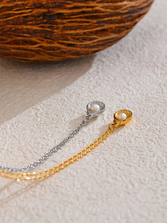 Ocean style natural freshwater pearl pendant - product image