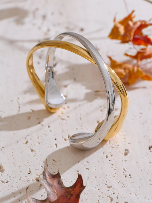 Open statement cuff bracelet bangle waterproof - product image
