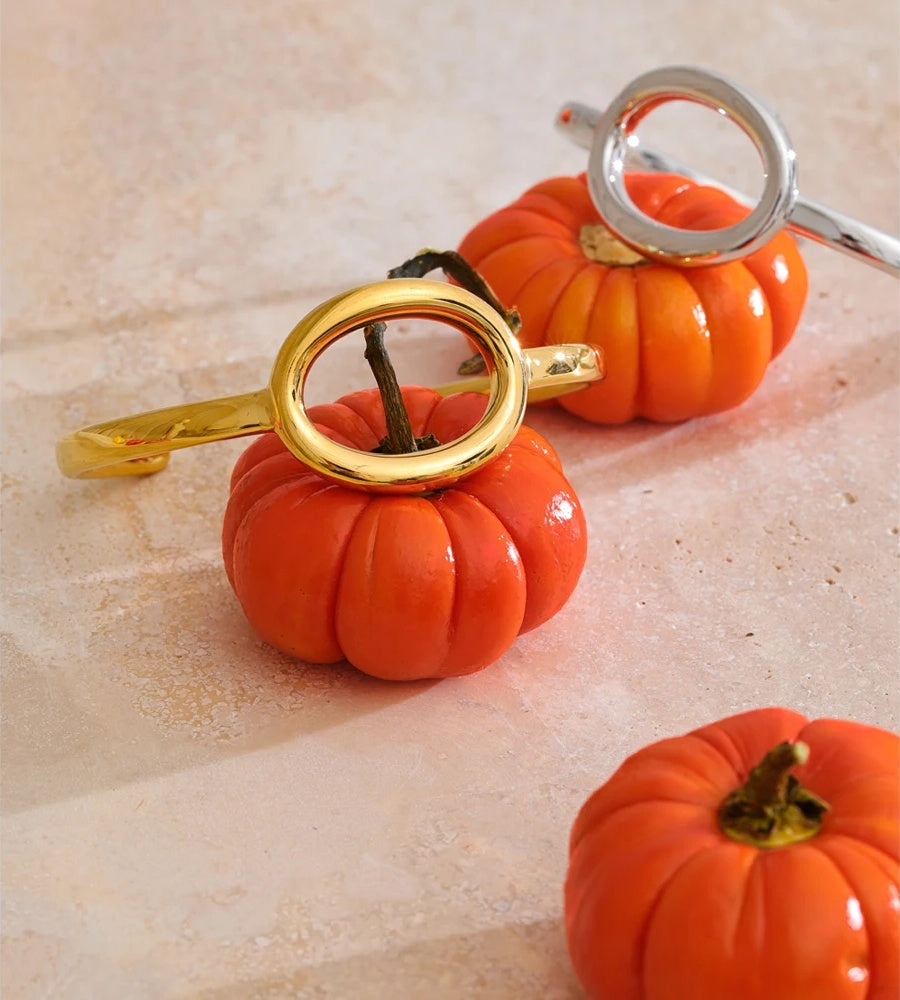 Oval hollow cuff layered bangle bracelet - product image