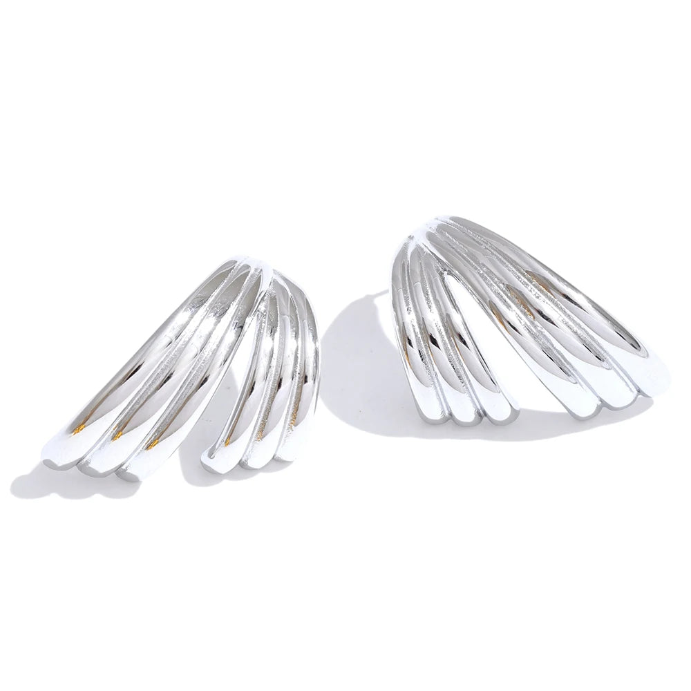 Popular layered contemporary push-back earrings - product image