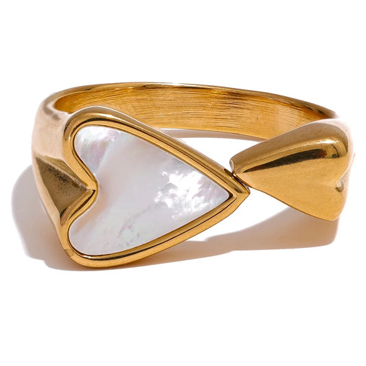 Shell acrylic stylish modern ring - product image