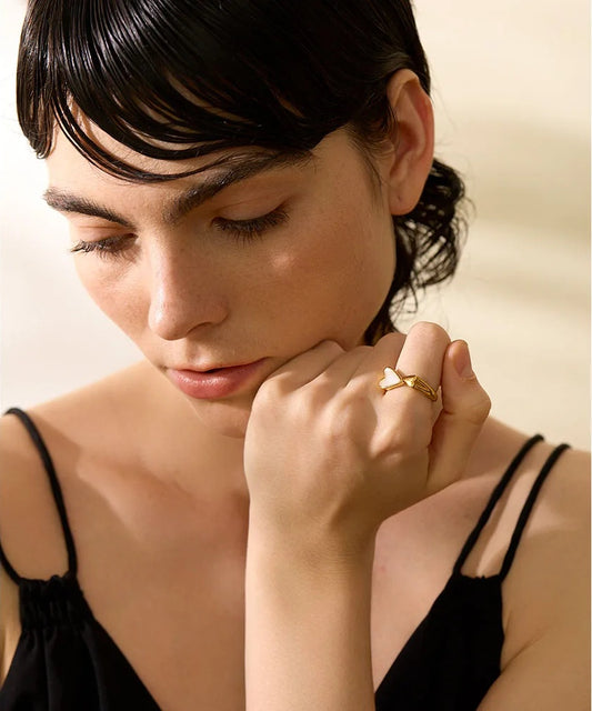 Shell acrylic stylish modern ring - product image