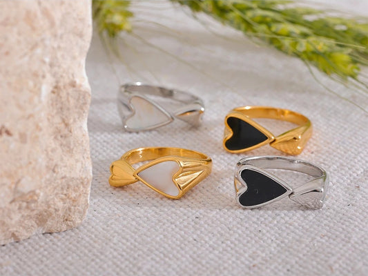Shell acrylic stylish modern ring - product image