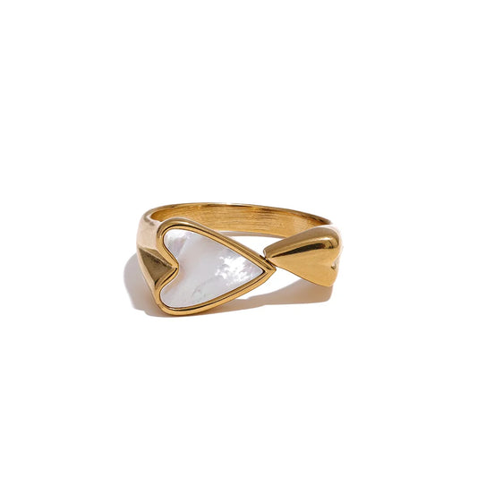 Shell acrylic stylish modern ring - product image