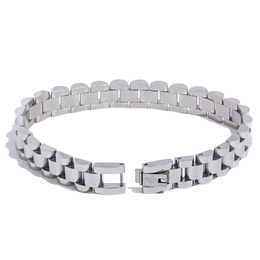 Simple heavy metal chain bracelet unisex - product image