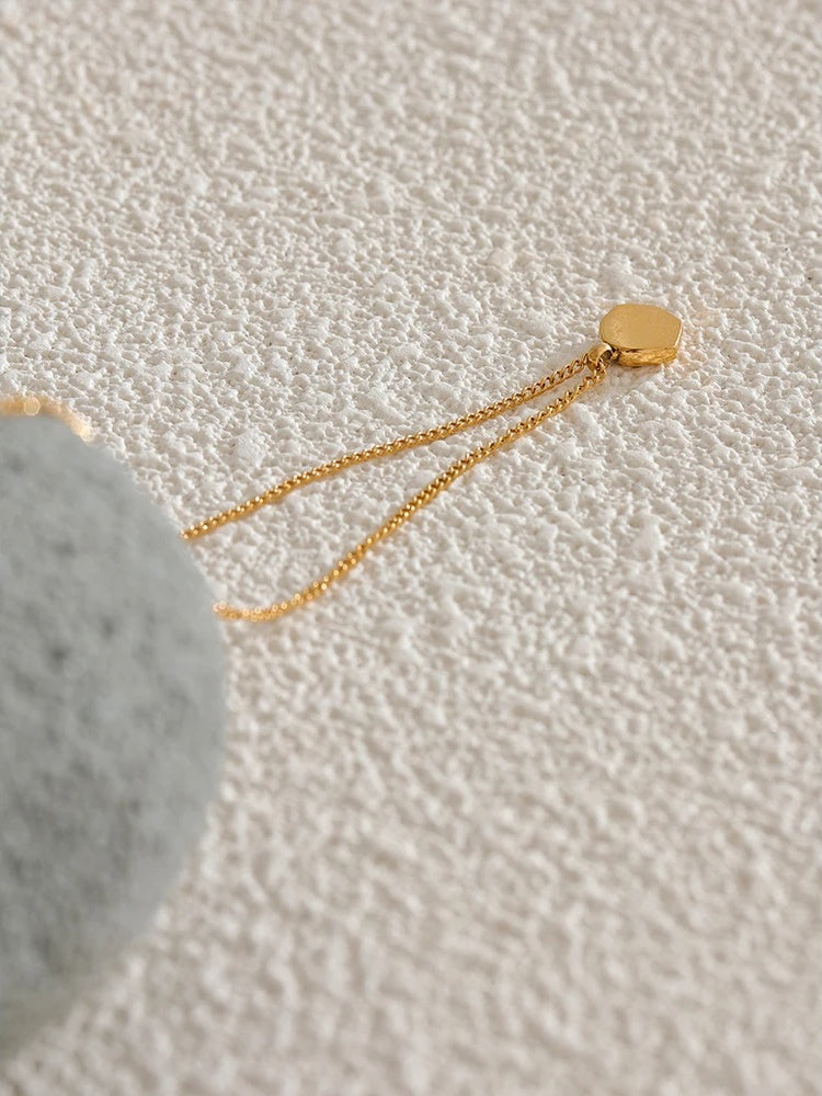Small minimalist pendant necklace chic 316l steel - product image