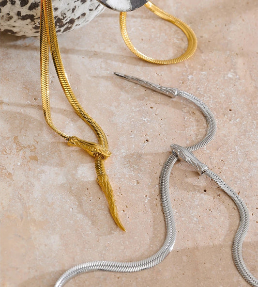 Snake chain adjustable pendant necklace - product image
