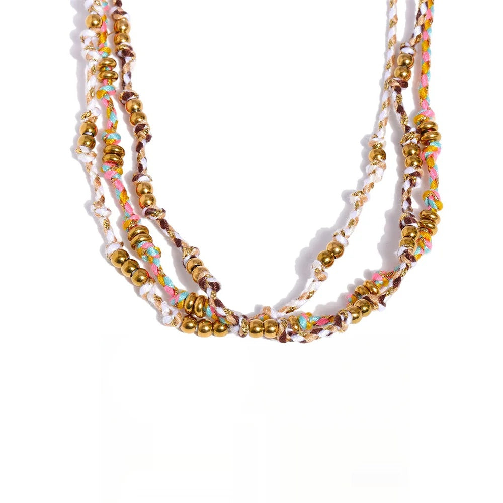 Stainless steel rope chain necklace - product image