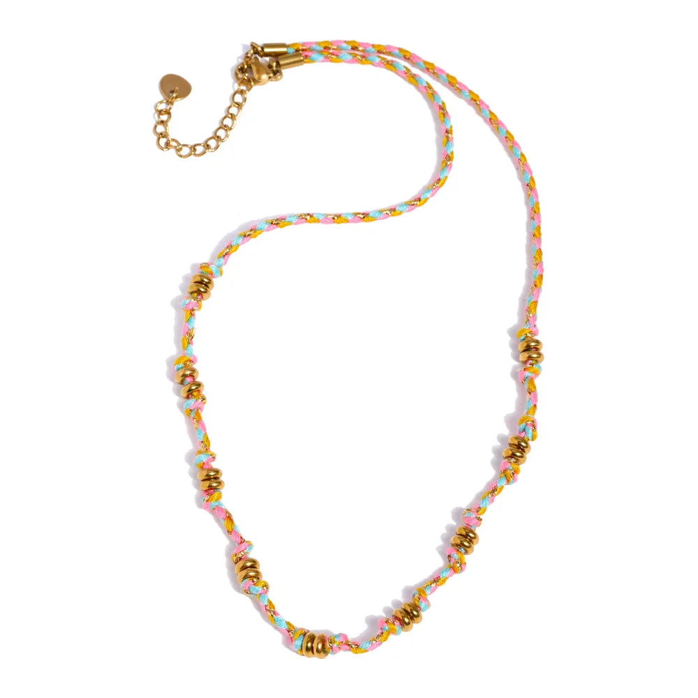 Stainless steel rope chain necklace - product image