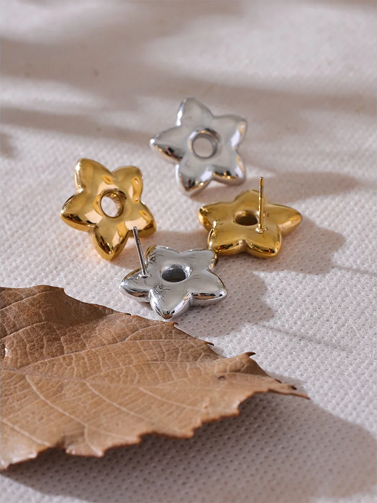 Star daily minimalist cast stud earrings women - product image