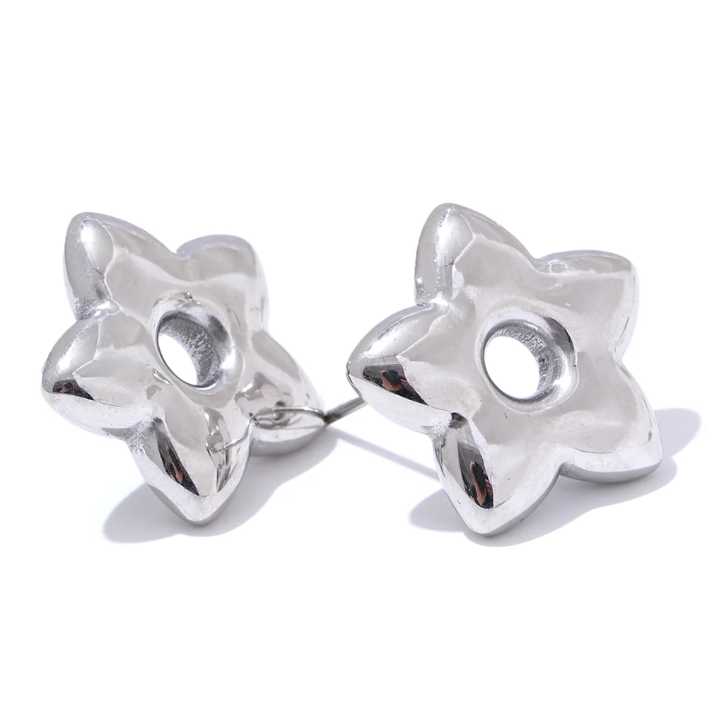 Star daily minimalist cast stud earrings women - product image