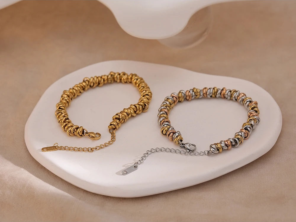 Thick chain bangle waterproof statement bracelet - product image