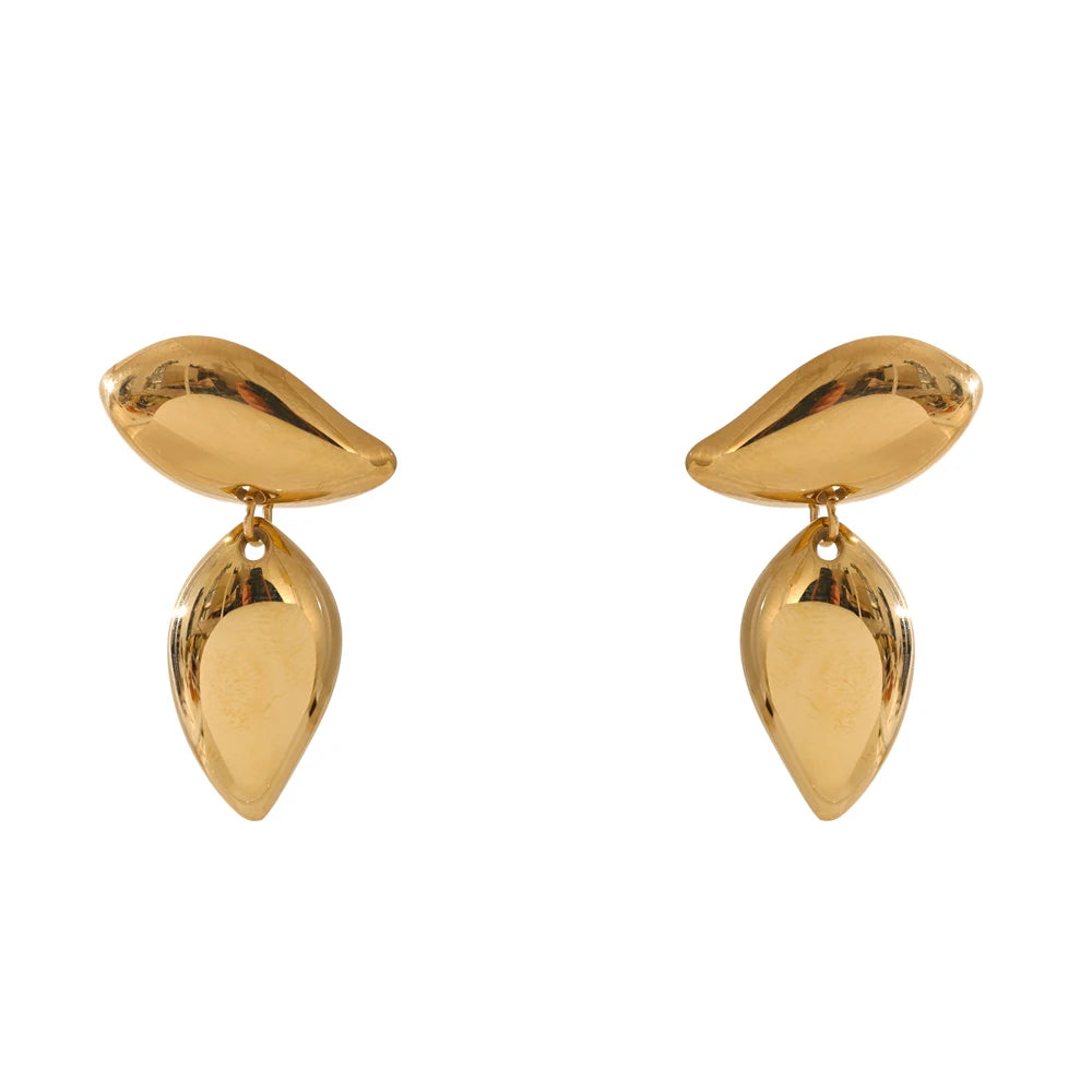 Unique small drop modern dangle earrings - product image