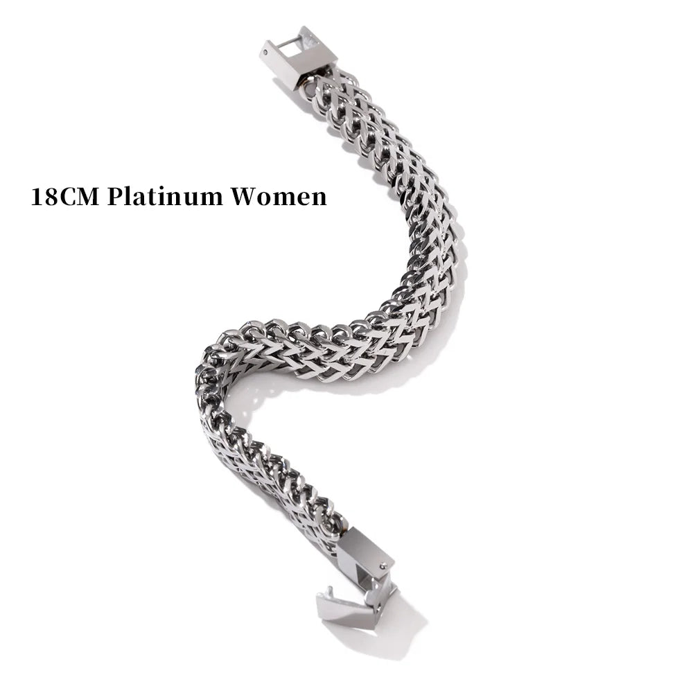 Unisex cuban link chain bracelet bangle - product image