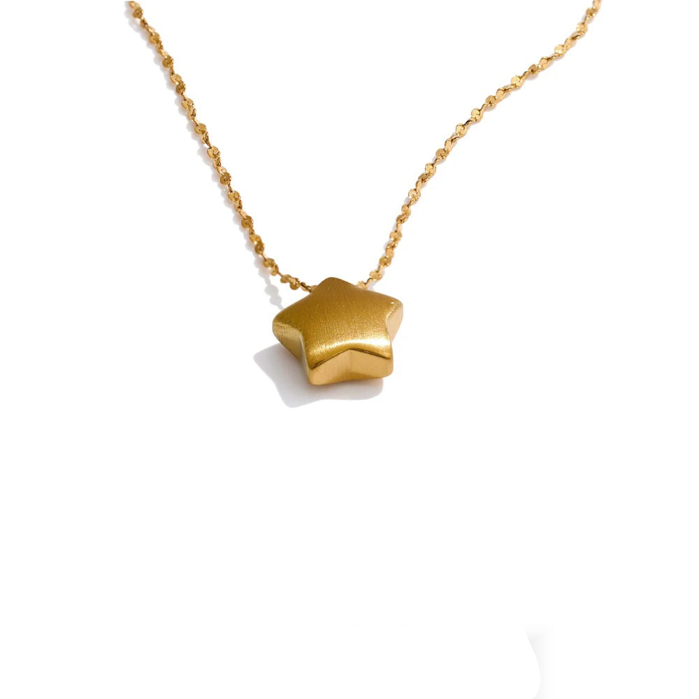 Vintage thick star pentagram minimalist fashion pendant - product image