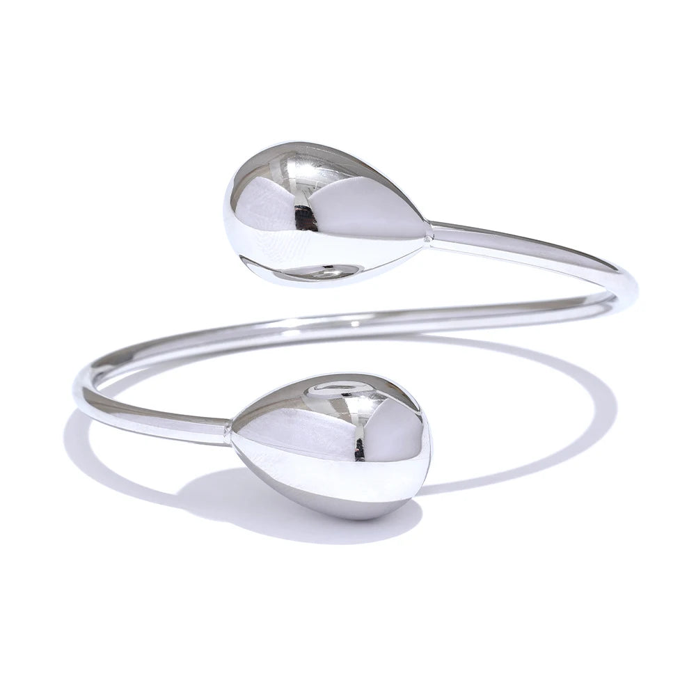 Water drop cuff adjustable water resistant bracelet women - product image