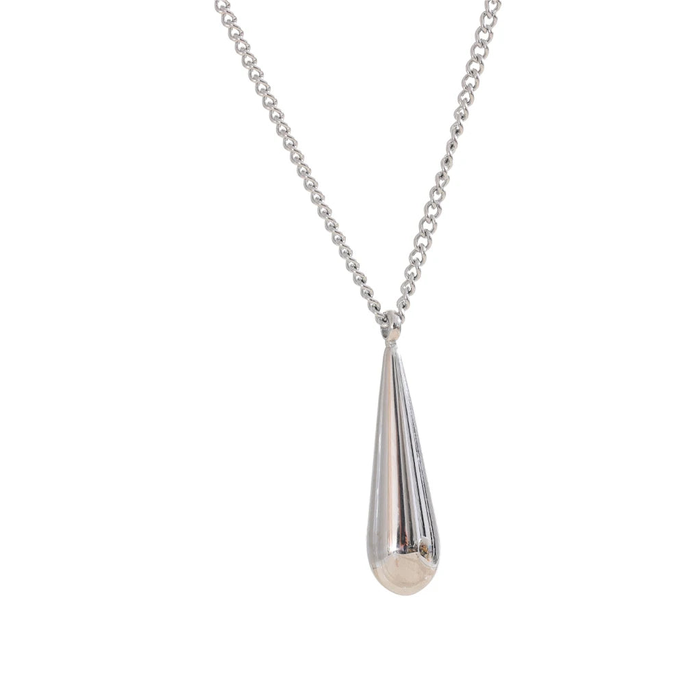Water drop minimalist chic pendant necklace - product image