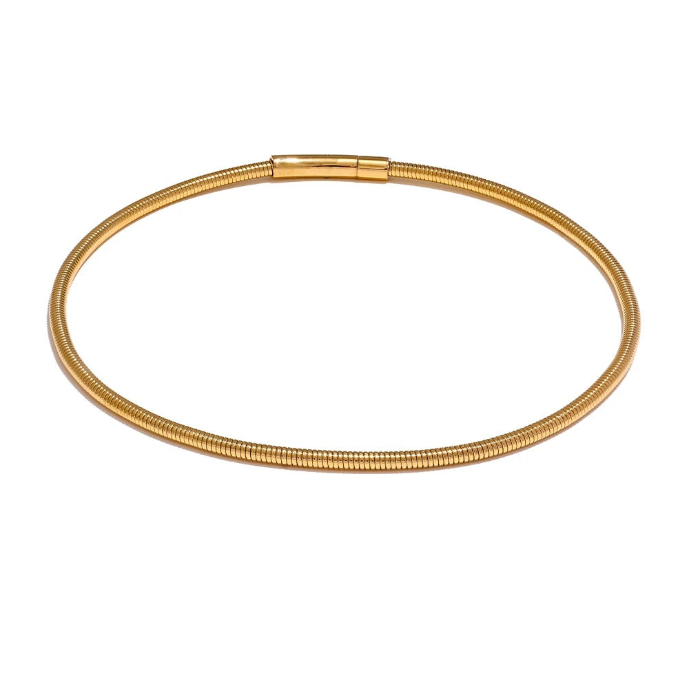 Waterproof metal collar torques statement necklace - product image
