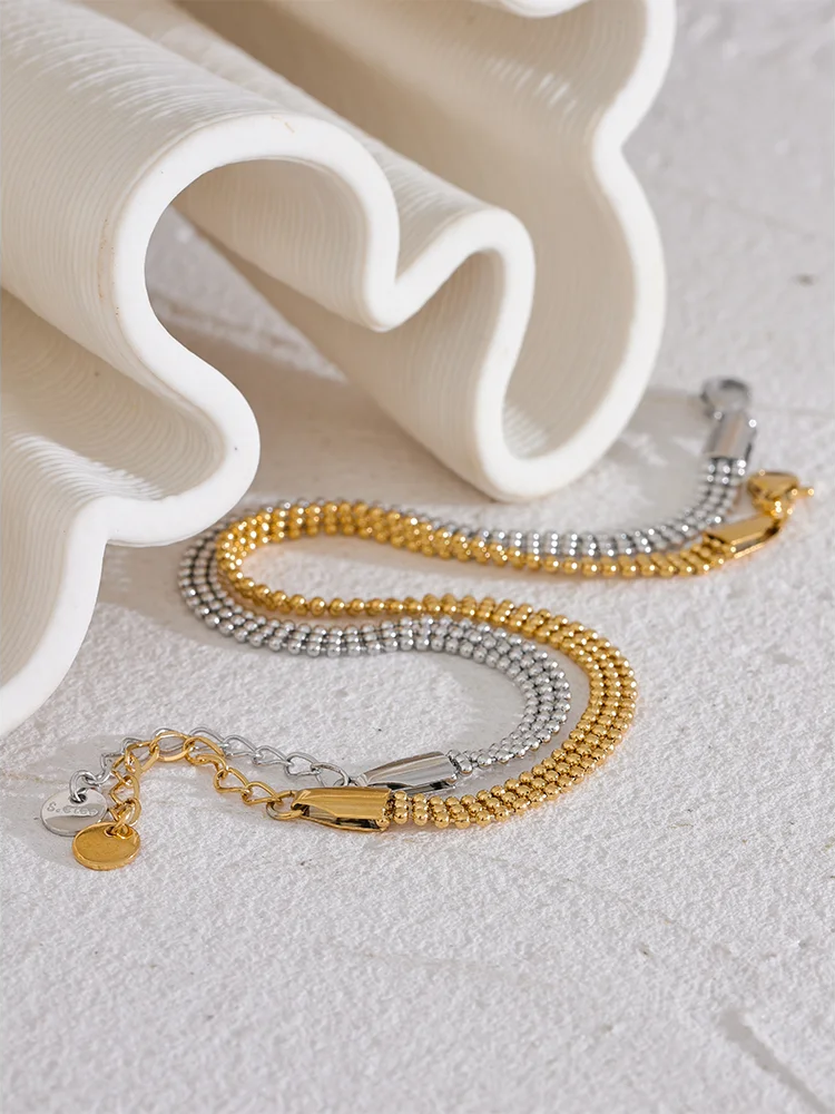 Wide chain modern unisex fashion bracelet - product image
