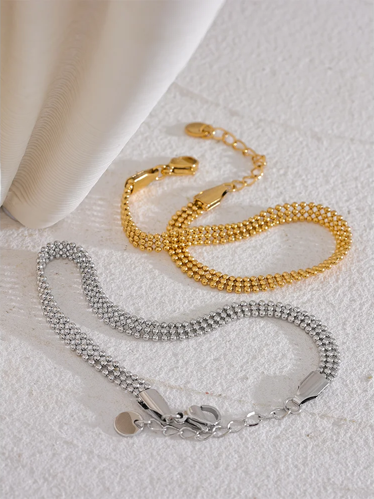 Wide chain modern unisex fashion bracelet - product image