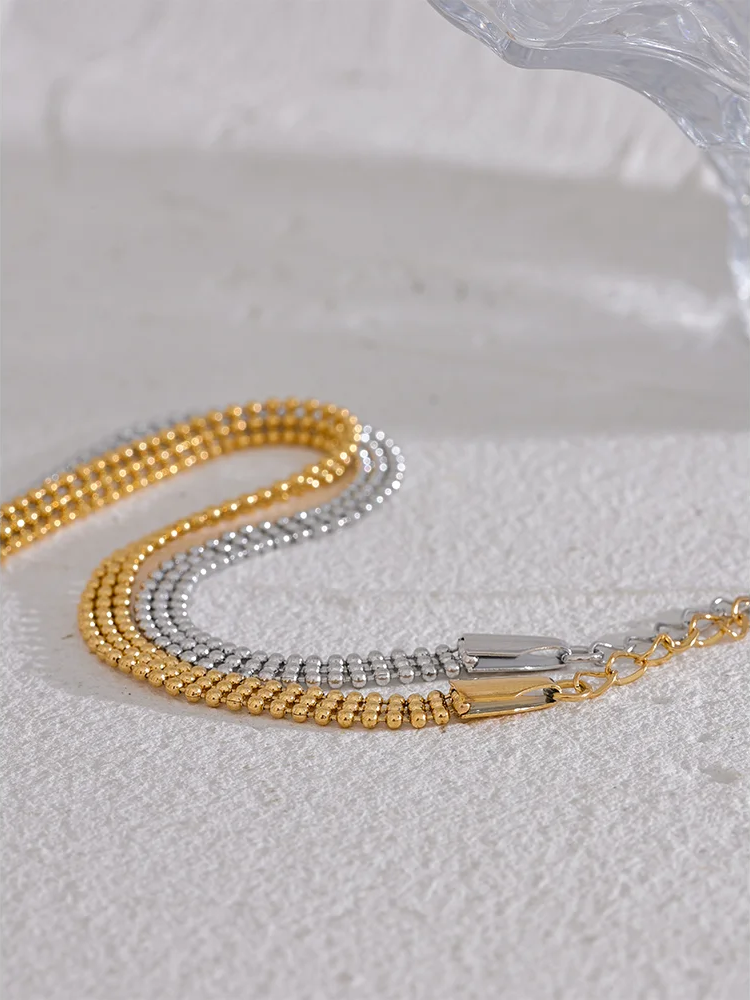 Wide chain modern unisex fashion bracelet - product image