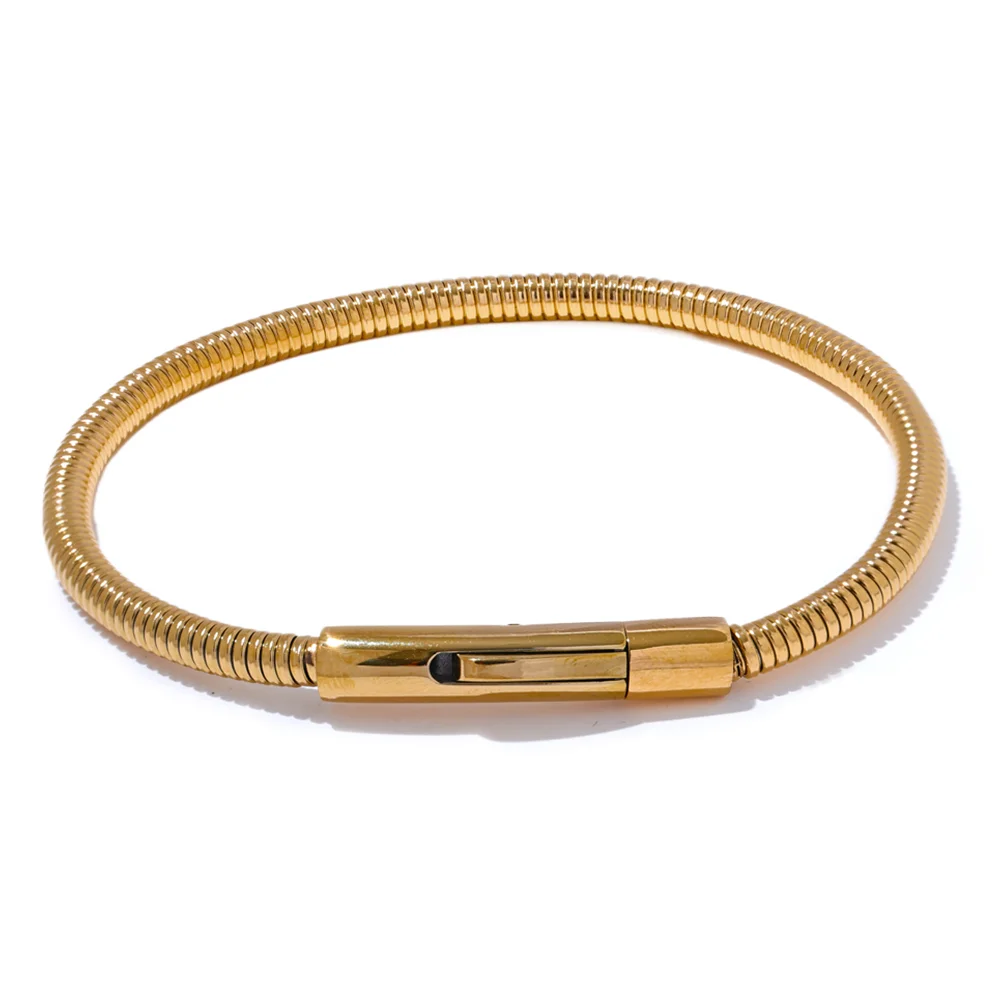 316 stainless steel chain link statement bangle - product image