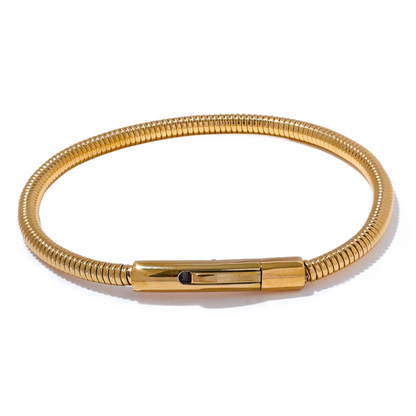 316 stainless steel chain link statement bangle - product image