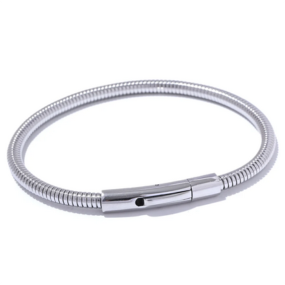 316 stainless steel chain link statement bangle - product image