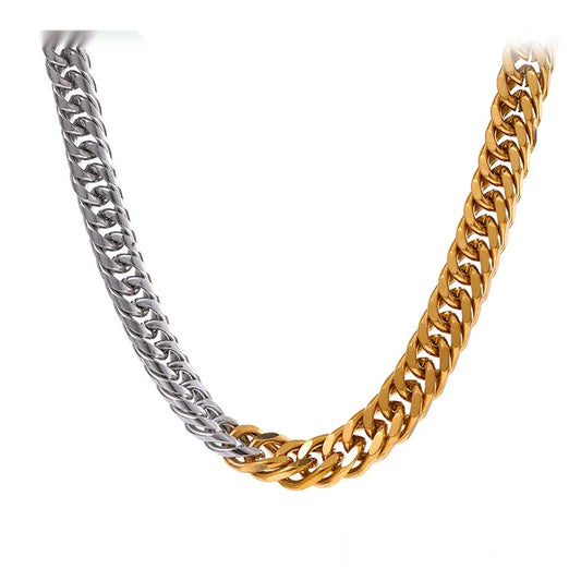 316l stainless steel minimalist link chain necklace - product image