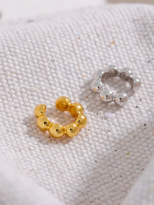 925 sterling silver clip cuff earrings - product image