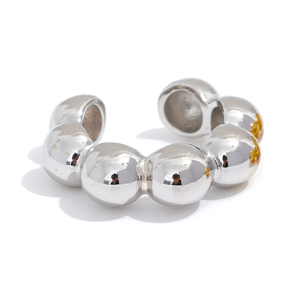 925 sterling silver clip cuff earrings - product image