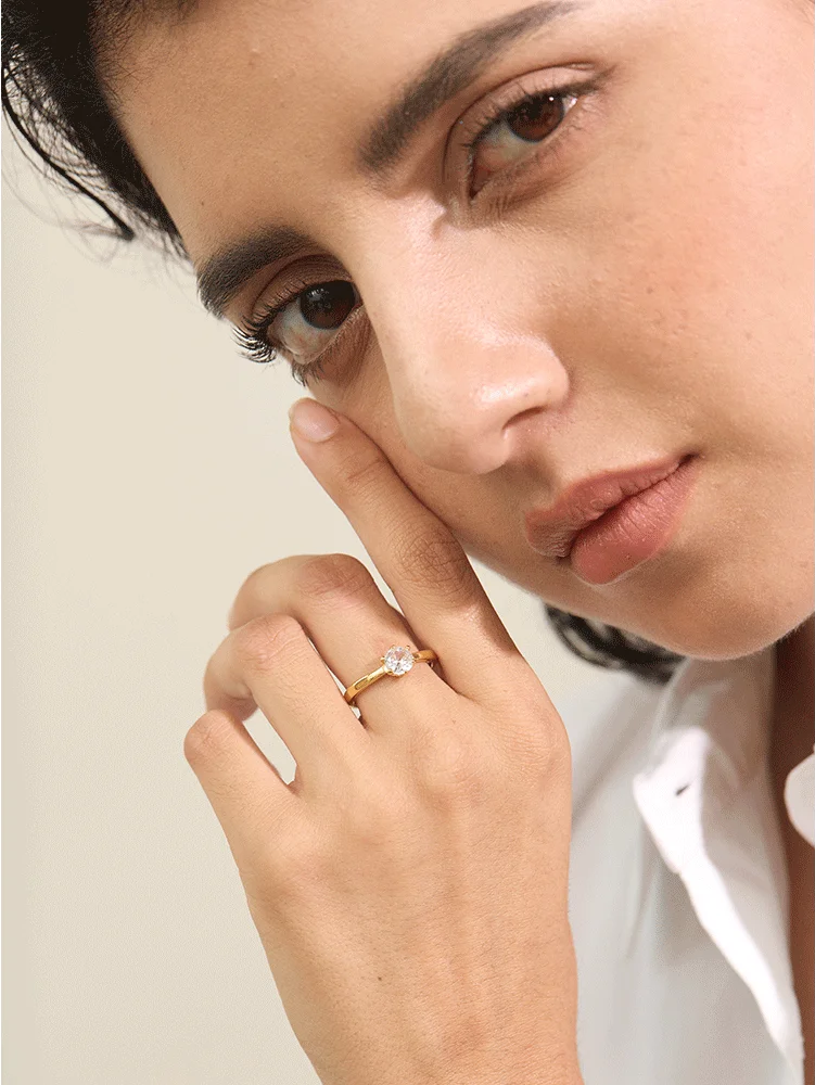 Aaa cubic zirconia classic fashion ring - product image