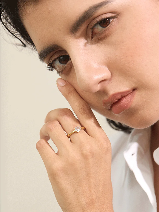 Aaa cubic zirconia classic fashion ring - product image