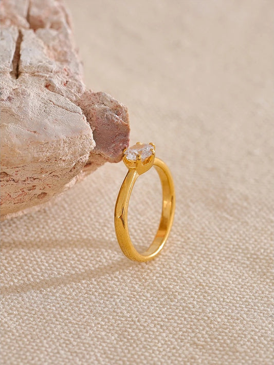 Aaa cubic zirconia classic fashion ring - product image