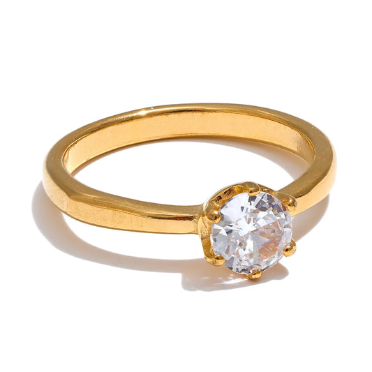 Aaa cubic zirconia classic fashion ring - product image