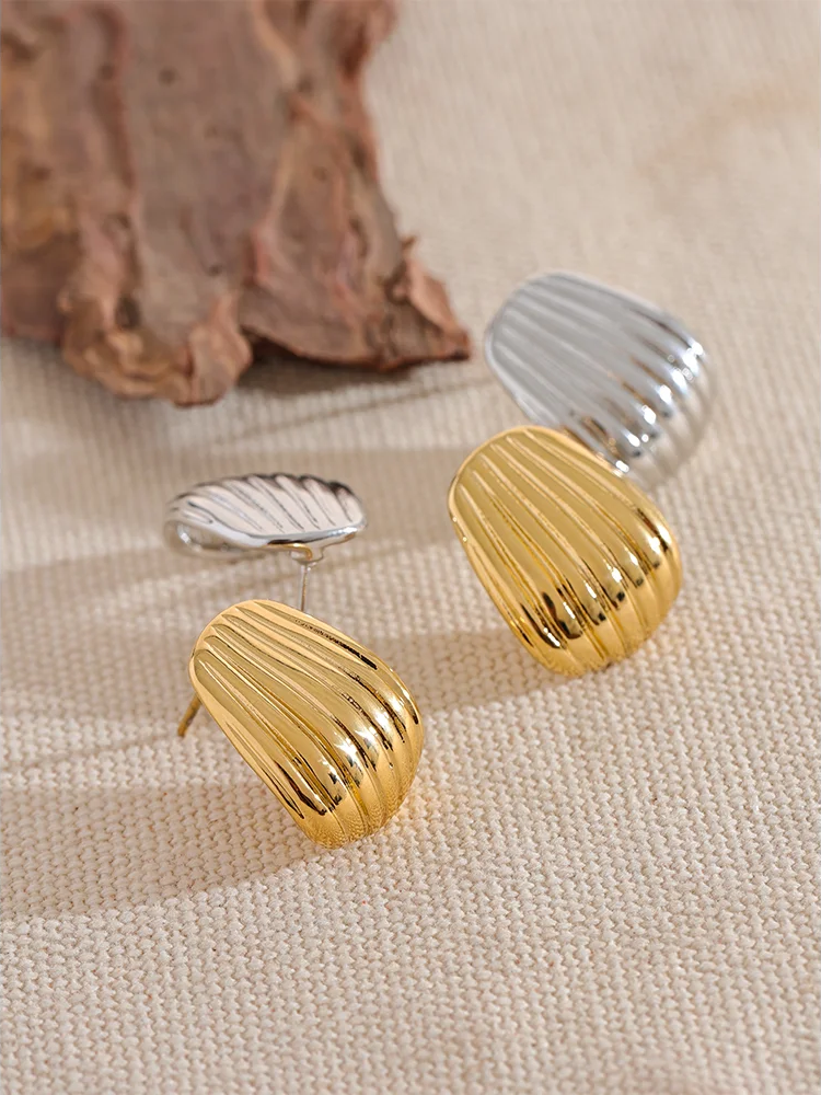Abstract daily fashion basic stud earrings - product image